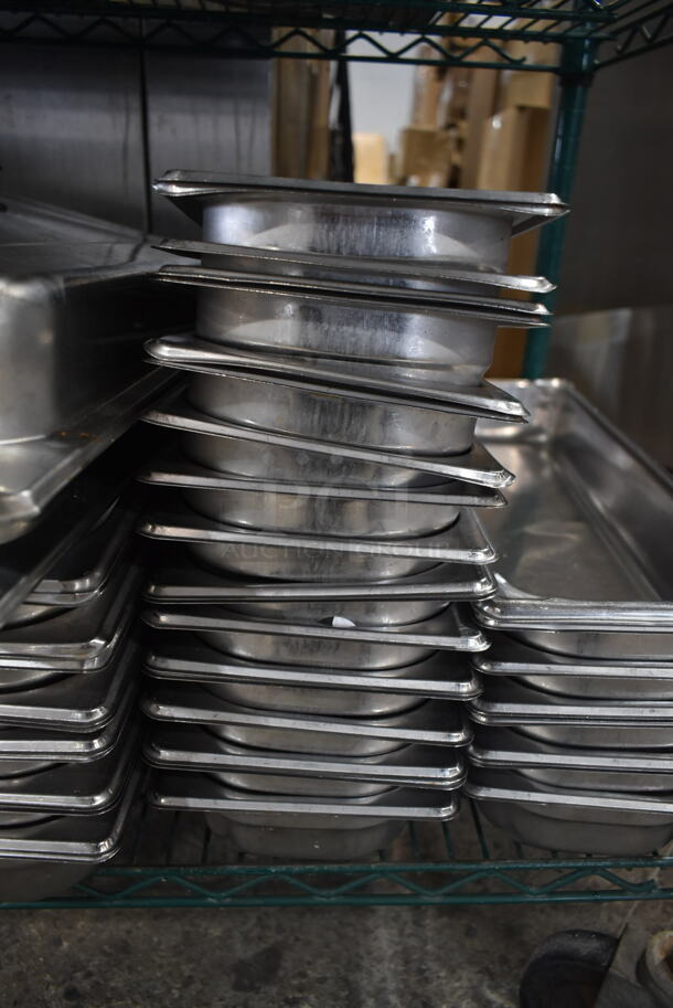 27 Stainless Steel 1/2 Long Size Drop In Bins. 27 Times Your Bid! - Image 3 of 4