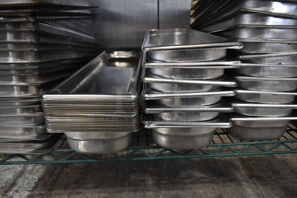 32 Stainless Steel 1/2 Long Size Drop In Bins. Includes 1/2Lx2.5. 32 Times Your Bid! - Image 2 of 3