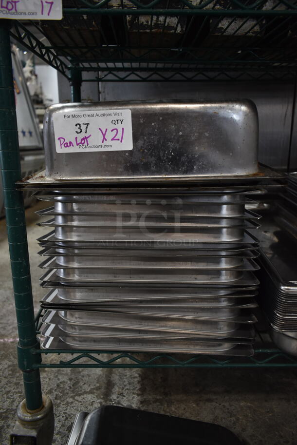 21 Stainless Steel Items Including 2 Chafing Dish Lids and Full Size Drop In Bins. 21 Times Your Bid! - Image 2 of 4