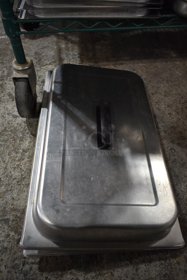 21 Stainless Steel Items Including 2 Chafing Dish Lids and Full Size Drop In Bins. 21 Times Your Bid! - Image 4 of 4