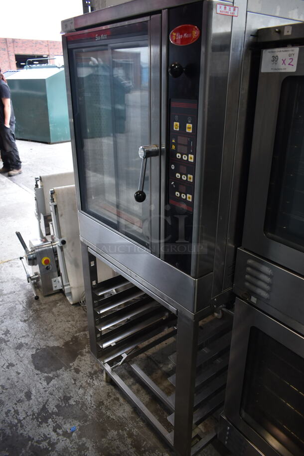 2018 Sun-Mate SCVE-6C-ST Stainless Steel Commercial Natural Gas Powered Convection Oven on Pan Rack w/ Commercial Casters. 110 Volts, 1 Phase. - Image 3 of 9