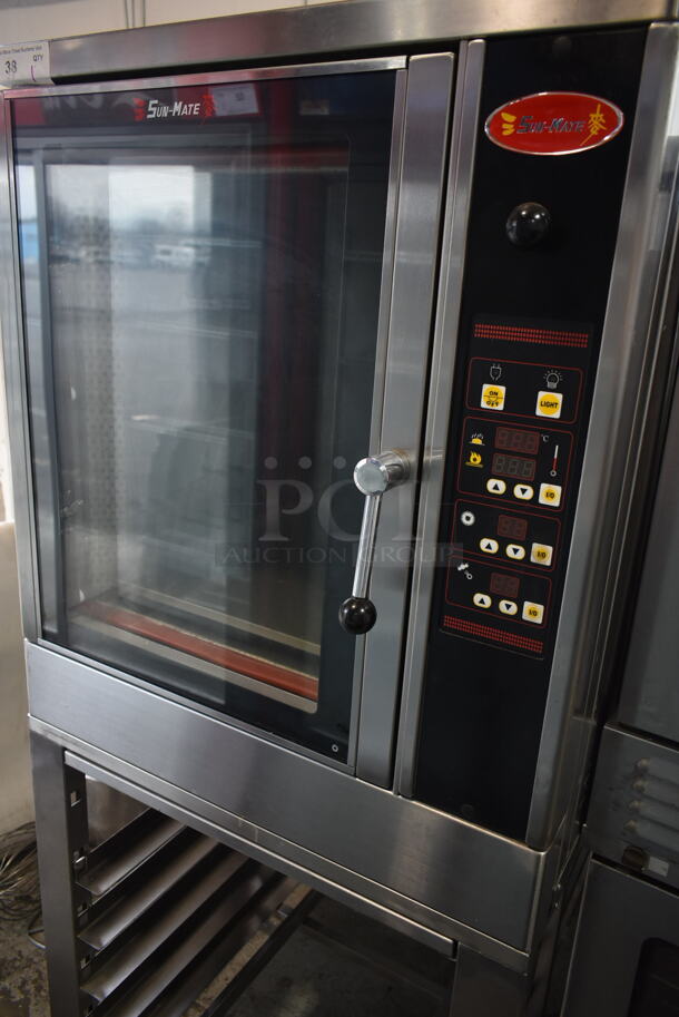 2018 Sun-Mate SCVE-6C-ST Stainless Steel Commercial Natural Gas Powered Convection Oven on Pan Rack w/ Commercial Casters. 110 Volts, 1 Phase. - Image 4 of 9