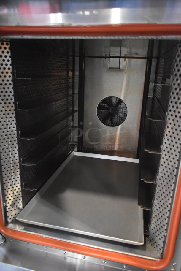 2018 Sun-Mate SCVE-6C-ST Stainless Steel Commercial Natural Gas Powered Convection Oven on Pan Rack w/ Commercial Casters. 110 Volts, 1 Phase. - Image 6 of 9