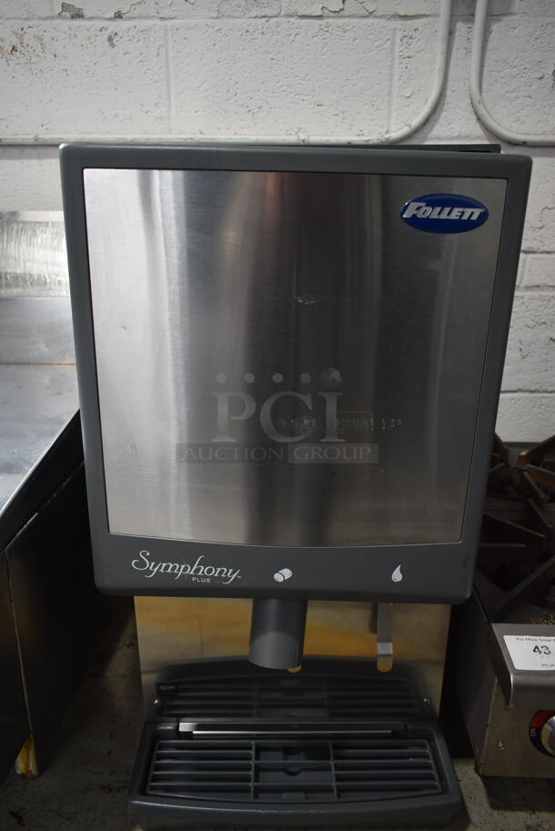 Follett 12CI425A Symphony Plus Stainless Steel Commercial Countertop Ice Machine w/ Ice and Water Dispenser. 115 Volts, 1 Phase.  - Image 3 of 8