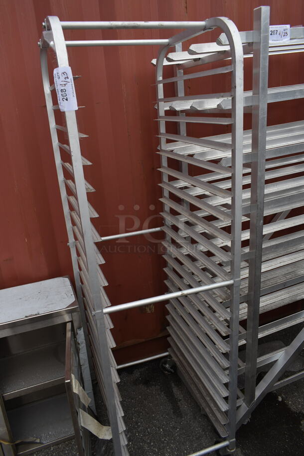 Metal Commercial Pan Transport Rack on Commercial Casters.  - Image 1 of 6