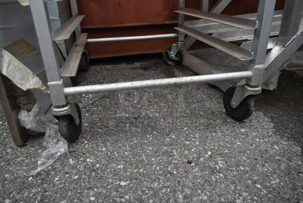 Metal Commercial Pan Transport Rack on Commercial Casters.  - Image 5 of 6