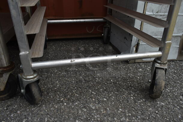 Metal Commercial Pan Transport Rack on Commercial Casters.  - Image 2 of 3