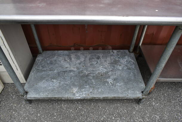 Stainless Steel Commercial Table w/ Under Shelf.  - Image 2 of 2
