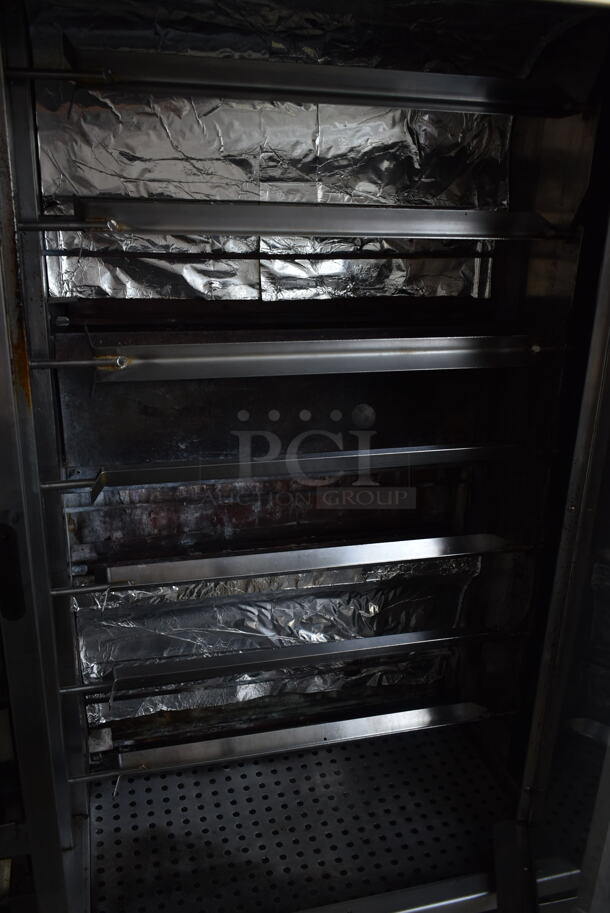 Stainless Steel Commercial Natural Gas Powered 7 Spit Rotisserie Oven.  - Image 5 of 7
