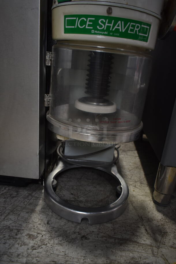 Hatsuyuki HF-500E Metal Commercial Countertop Ice Shaver. 115 Volts, 1 Phase. Tested and Working! - Image 5 of 8