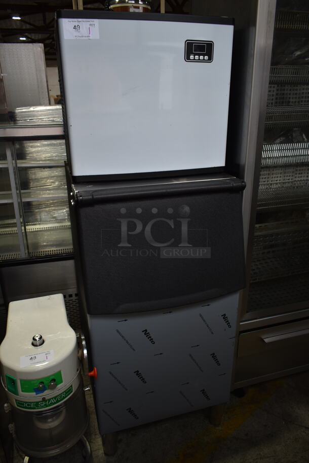 BRAND NEW SCRATCH AND DENT! 2022 Eillion AF1131 Stainless Steel Commercial Ice Head on Commercial Ice Bin. 115 Volts, 1 Phase.  - Image 1 of 7