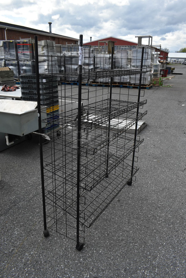 Black Wire Shelving Unit on Casters. - Image 2 of 4