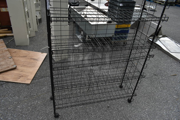 Black Wire Shelving Unit on Casters. - Image 3 of 4