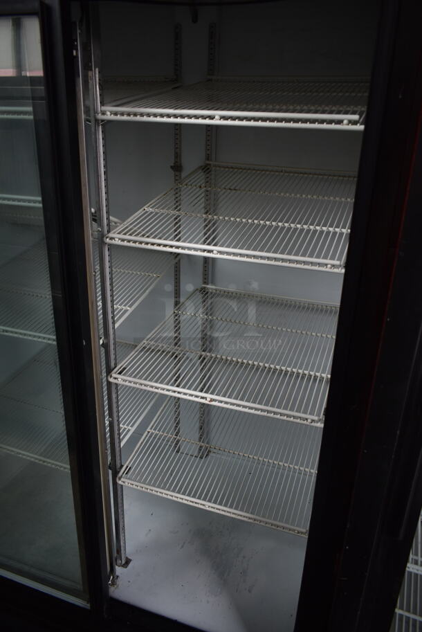 Beverage Air MT38 Metal Commercial 2 Door Reach In Cooler Merchandiser w/ Poly Coated Racks. 115 Volts, 1 Phase. Tested and Powers On But Does Not Get Cold
 - Image 7 of 7