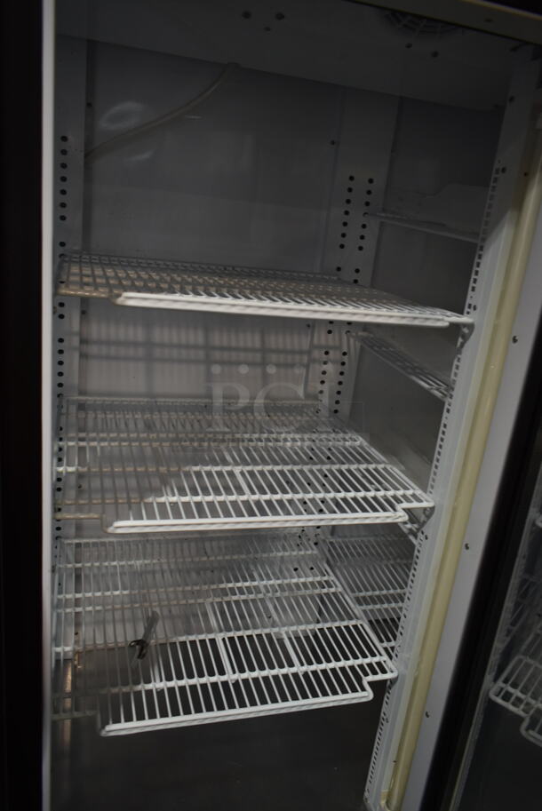 Turbo Air TGM-72RSB Metal Commercial 3 Door Reach In Cooler Merchandiser w/ Poly Coated Racks. 115 Volts, 1 Phase. Tested and Powers On But Does Not Get Cold
 - Image 7 of 8