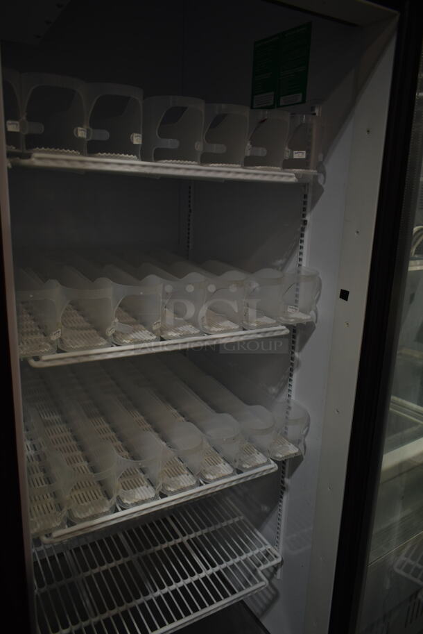 Turbo Air TGM-72RSB Metal Commercial 3 Door Reach In Cooler Merchandiser w/ Poly Coated Racks. 115 Volts, 1 Phase. Tested and Powers On But Does Not Get Cold
 - Image 8 of 8