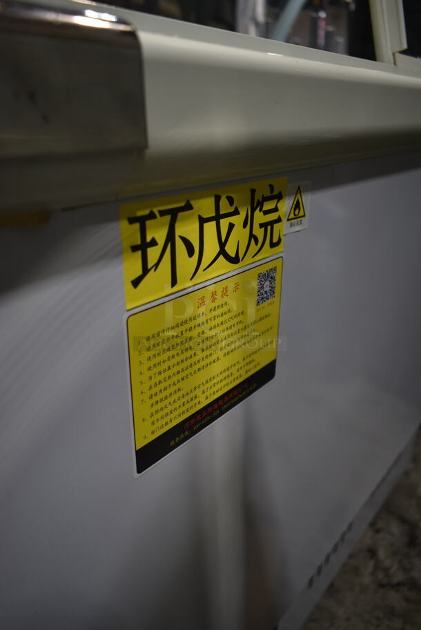 Metal Commercial Chest Cooler Merchandiser. Tested and Working! - Image 4 of 7