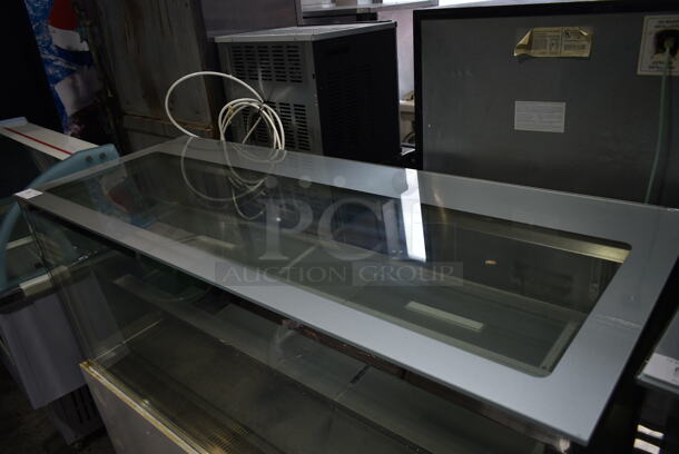 Metal Commercial Floor Style Deli Display Case Merchandiser. Tested and Powers On But Does Not Get Cold
 - Image 2 of 6