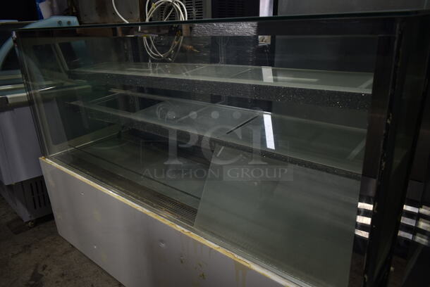 Metal Commercial Floor Style Deli Display Case Merchandiser. Tested and Powers On But Does Not Get Cold
 - Image 3 of 6