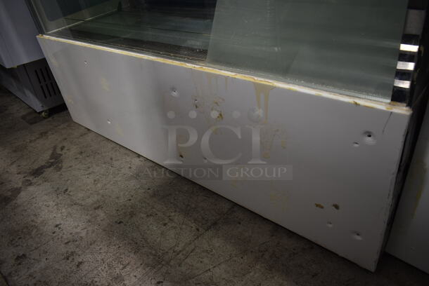 Metal Commercial Floor Style Deli Display Case Merchandiser. Tested and Powers On But Does Not Get Cold
 - Image 4 of 6