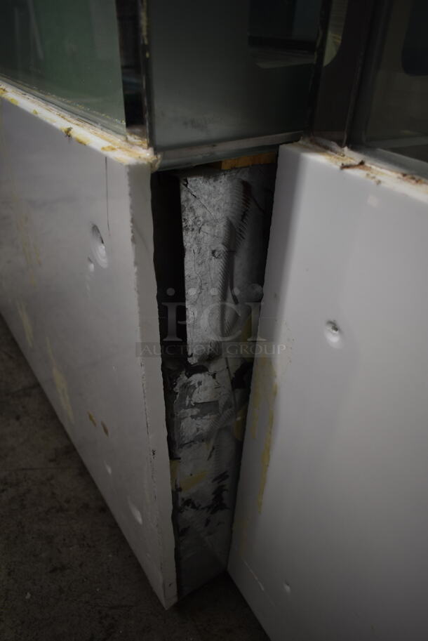 Metal Commercial Floor Style Deli Display Case Merchandiser. Tested and Powers On But Does Not Get Cold
 - Image 5 of 6