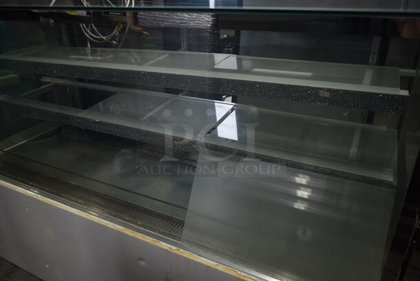 Metal Commercial Floor Style Deli Display Case Merchandiser. Tested and Powers On But Does Not Get Cold
 - Image 6 of 6