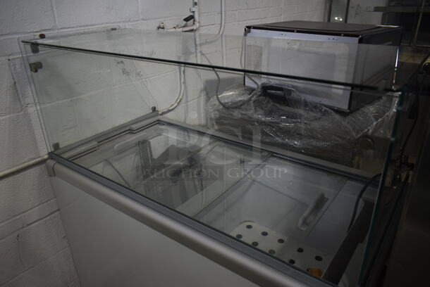 Metal Commercial Floor Style Ice Cream Dipping Cabinet w/ ConserveWell Dipping Well. Tested and Working! - Image 3 of 5