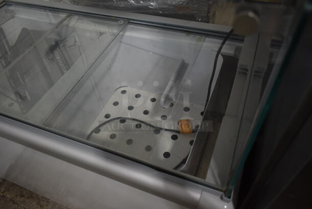 Metal Commercial Floor Style Ice Cream Dipping Cabinet w/ ConserveWell Dipping Well. Tested and Working! - Image 4 of 5