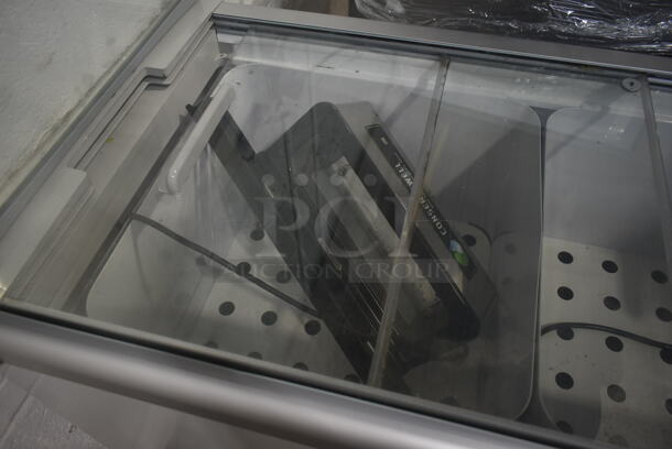 Metal Commercial Floor Style Ice Cream Dipping Cabinet w/ ConserveWell Dipping Well. Tested and Working! - Image 5 of 5