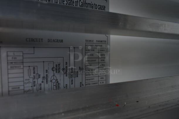 Avantco 178A49FHC Stainless Steel Commercial 2 Door Reach In Freezer w/ Metal Pan Rack and Poly Coated Racks. 115 Volts, 1 Phase. Tested and Working! - Image 7 of 8