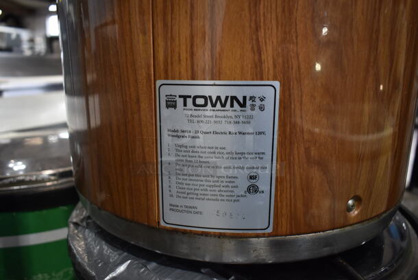 RiceMaster Town 56918 Metal Commercial Countertop Rice Warmer. 120 Volts, 1 Phase. Tested and Working!  - Image 4 of 7