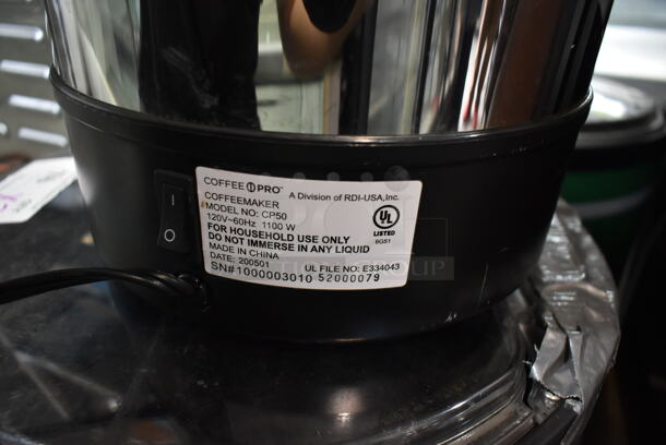 Coffee Pro CP50 Metal Countertop Coffee Maker. 120 Volts, 1 Phase.  - Image 4 of 5