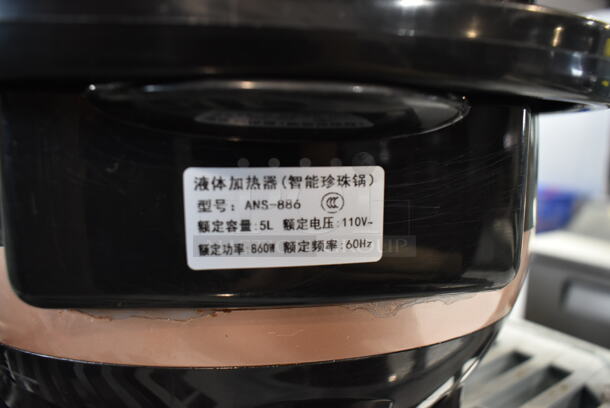 ANS-886 Metal Countertop Automatic Bubble Tea Pearl Cooking Tapioca Cooker. 110 Volts, 1 Phase.  - Image 6 of 6