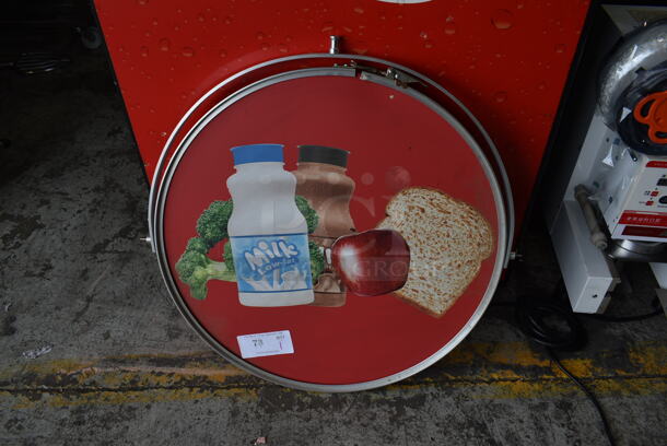 Round Sign. - Image 1 of 3