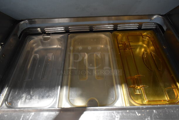 Delfield Stainless Steel Commercial Sandwich Salad Prep Table Bain Marie Mega Top. 115 Volts, 1 Phase. Tested and Powers On But Does Not Get Cold - Image 5 of 7