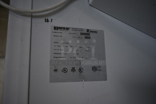 Master-Bilt BLG-48HD Metal Commercial 2 Door Reach In Freezer Merchandiser w/ Poly Coated Racks. 115/208-230 Volts, 1 Phase.  - Image 5 of 6