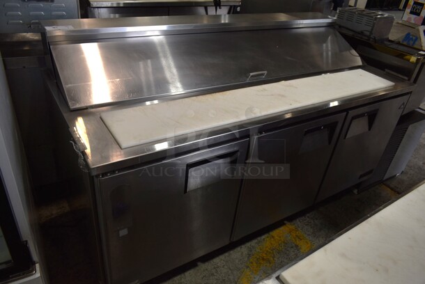 Everest EPBNR3 Stainless Steel Commercial Sandwich Salad Prep Table Bain Marie Mega Top on Commercial Casters. 115 Volts, 1 Phase. Tested and Powers On But Does Not Get Cold - Image 1 of 9