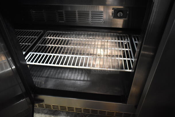 Everest EPBNR3 Stainless Steel Commercial Sandwich Salad Prep Table Bain Marie Mega Top on Commercial Casters. 115 Volts, 1 Phase. Tested and Powers On But Does Not Get Cold - Image 8 of 9