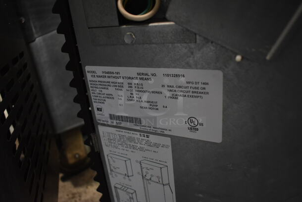 2014 Manitowoc IY0455W-161 Stainless Steel Commercial Ice Machine Head. 115 Volts, 1 Phase.  - Image 5 of 5
