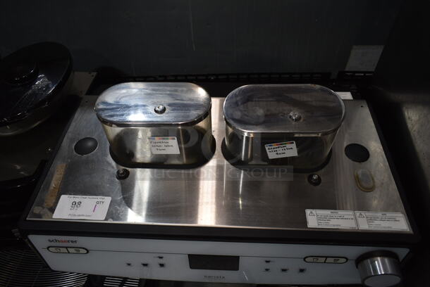 2018 Schaerer Barista Stainless Steel Commercial Countertop 2 Group Espresso Machine w/ 2 Steam Wands and 2 Hoppers. 208/240 Volts, 1 Phase. - Image 2 of 5
