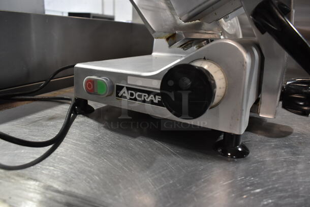 Adcraft SL300ES Stainless Steel Countertop Meat Slicer. 120 Volts, 1 Phase. Tested and Working! - Image 5 of 6