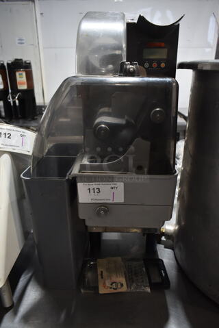 Zummo Z1C Metal Commercial Countertop Citrus Juicer. 110 Volts, 1 Phase. Cannot Test Due To Missing Cord