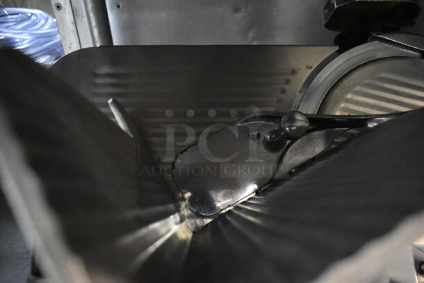 Globe 500 Stainless Steel Commercial Countertop Automatic Meat Slicer w/ Blade Sharpener. 115 Volts, 1 Phase. Tested and Working! - Image 4 of 6