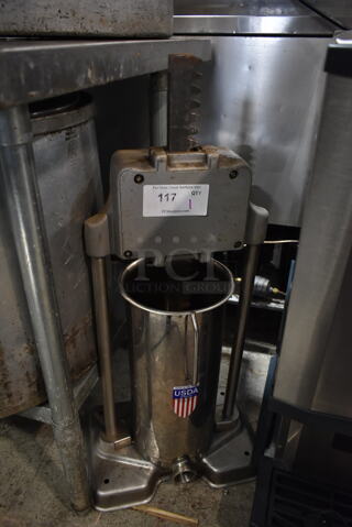 Metal Commercial Sausage Stuffer. 
