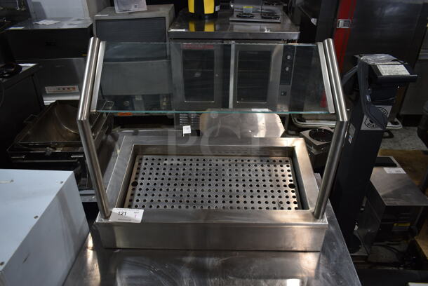Stainless Steel Countertop Display w/ Sneeze Guard.  - Image 1 of 5