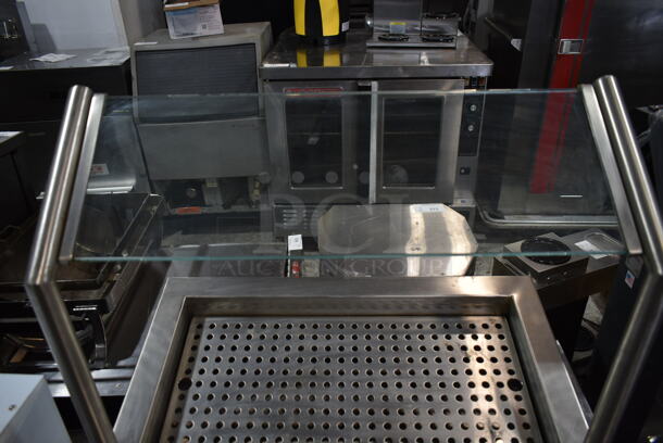Stainless Steel Countertop Display w/ Sneeze Guard.  - Image 3 of 5