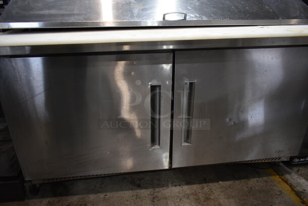 Edesa EDMT-60-24 Stainless Steel Commercial Sandwich Salad Prep Table Bain Marie Mega Top on Commercial Casters. 115 Volts, 1 Phase. Tested and Powers On But Does Not Get Cold - Image 5 of 9