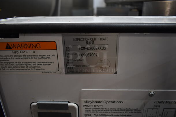 Fuji FCM-D200SXXUS Stainless Steel Commercial Countertop Bean to Cup Coffee Machine.  - Image 7 of 7