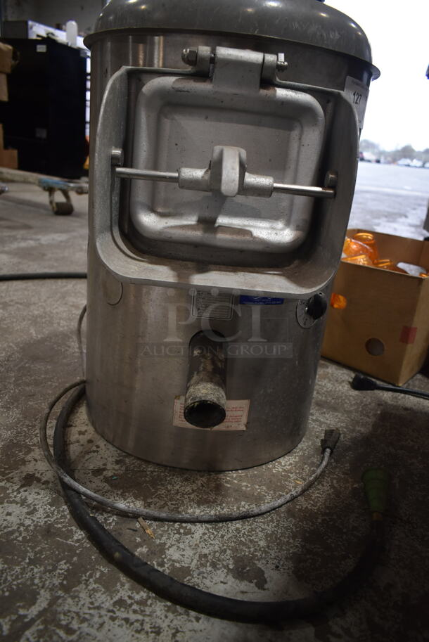 Hobart 6115T Stainless Steel Commercial Countertop Electric Powered Potato Peeler. 115 Volts, 1 Phase.  Tested and Working! - Image 7 of 8