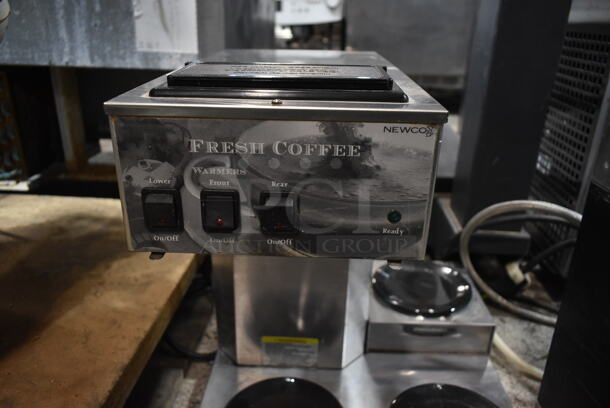 Newco AK-3 Stainless Steel Commercial Countertop 3 Burner Coffee Machine. 120 Volts, 1 Phase.  - Image 2 of 4
